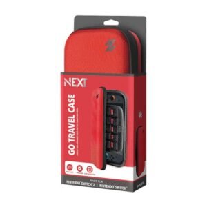 Next Estuche Go Travel para Nintendo Switch/Nintendo Switch 2 – Rojo