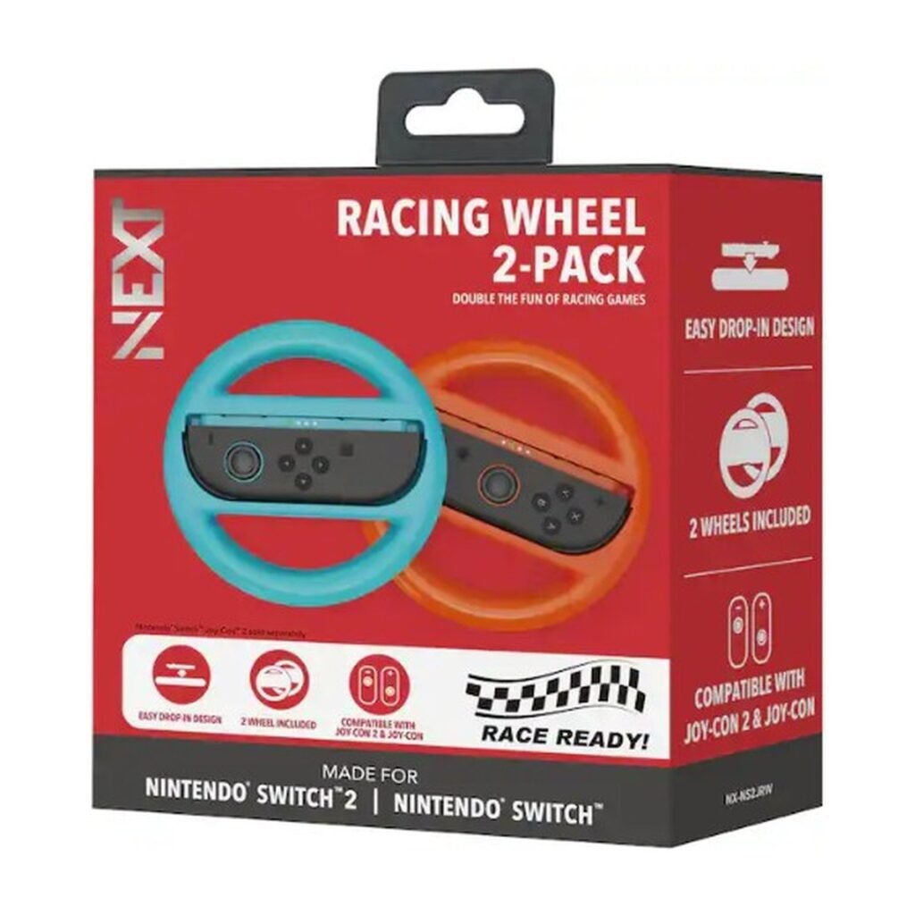Next Racing Wheel 2-Pack para controles Nintendo Switch/Nintendo Switch 2
