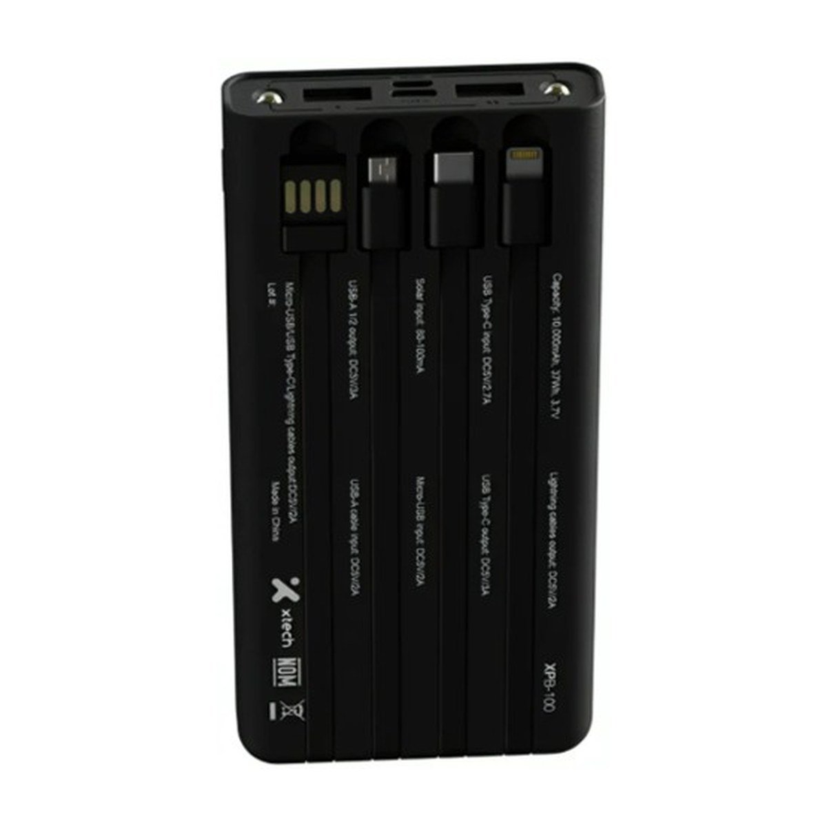 Xtech Power Bank Solar 10000 mAh – XPB-100