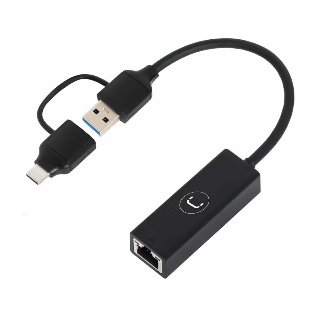 Adaptador UNNO 2 EN 1 USB A RJ45