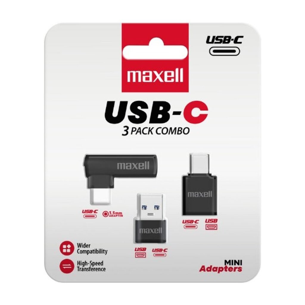 Maxell Pack Combo 3 USB-C – USB-C ADAPTERS