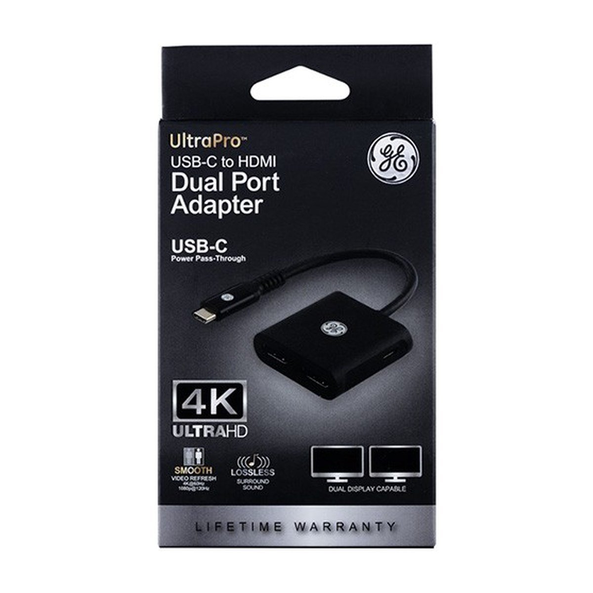 Adaptador General Electric USB-C a HDMI – Dual Port – 4K – 81661