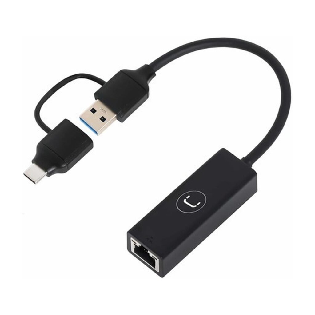 Adaptador USB UNNO TEKNNO Ethernet 2 in 1 – AD3007BK