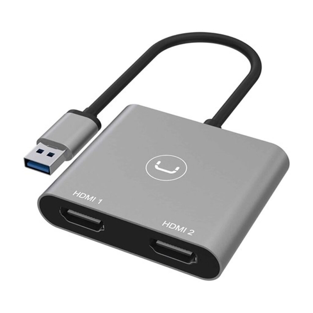 Adaptador UNNO TEKNO USB A DOBLE HDMI – HB1102GY