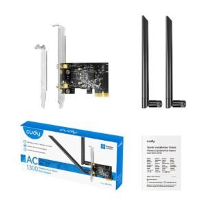 Cudy Adaptador de Red AC1300 – Dual Band – PCIe – WE1300
