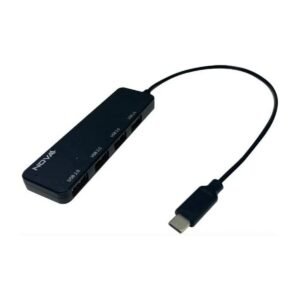 HUB USB NOVA USB-C A 4 PUERTOS USB 2.0