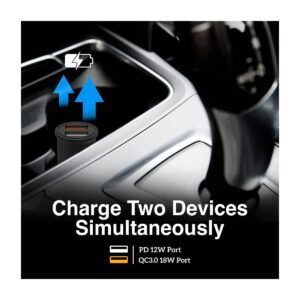 CARGADOR PARA CARRO – ARGOM – 2 USB