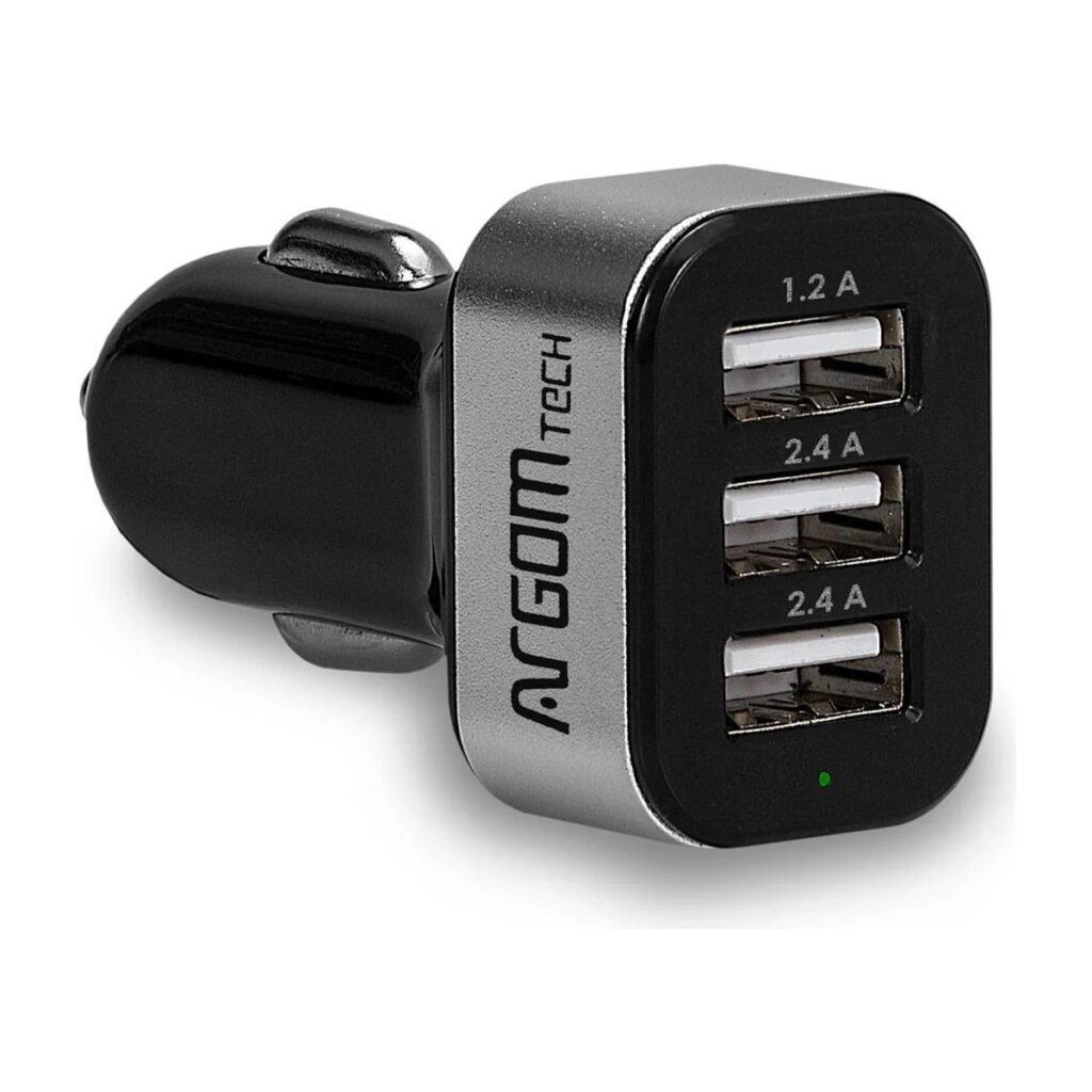 CARGADOR PARA CARRO – ARGOM – 3 USB