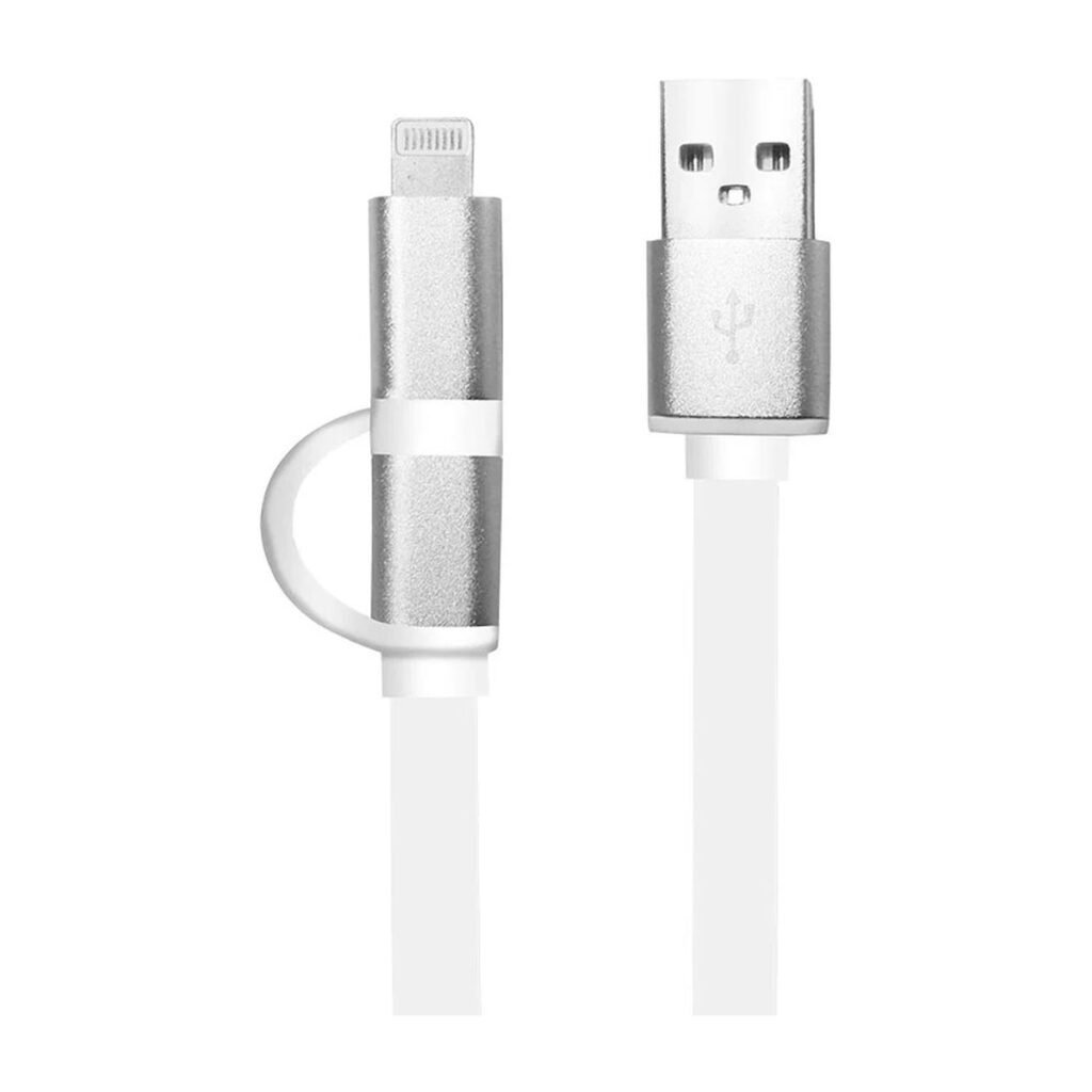CABLE ARGOM ARGOM USB-A A LIGHTNING Y MICRO USB – 1 METRO