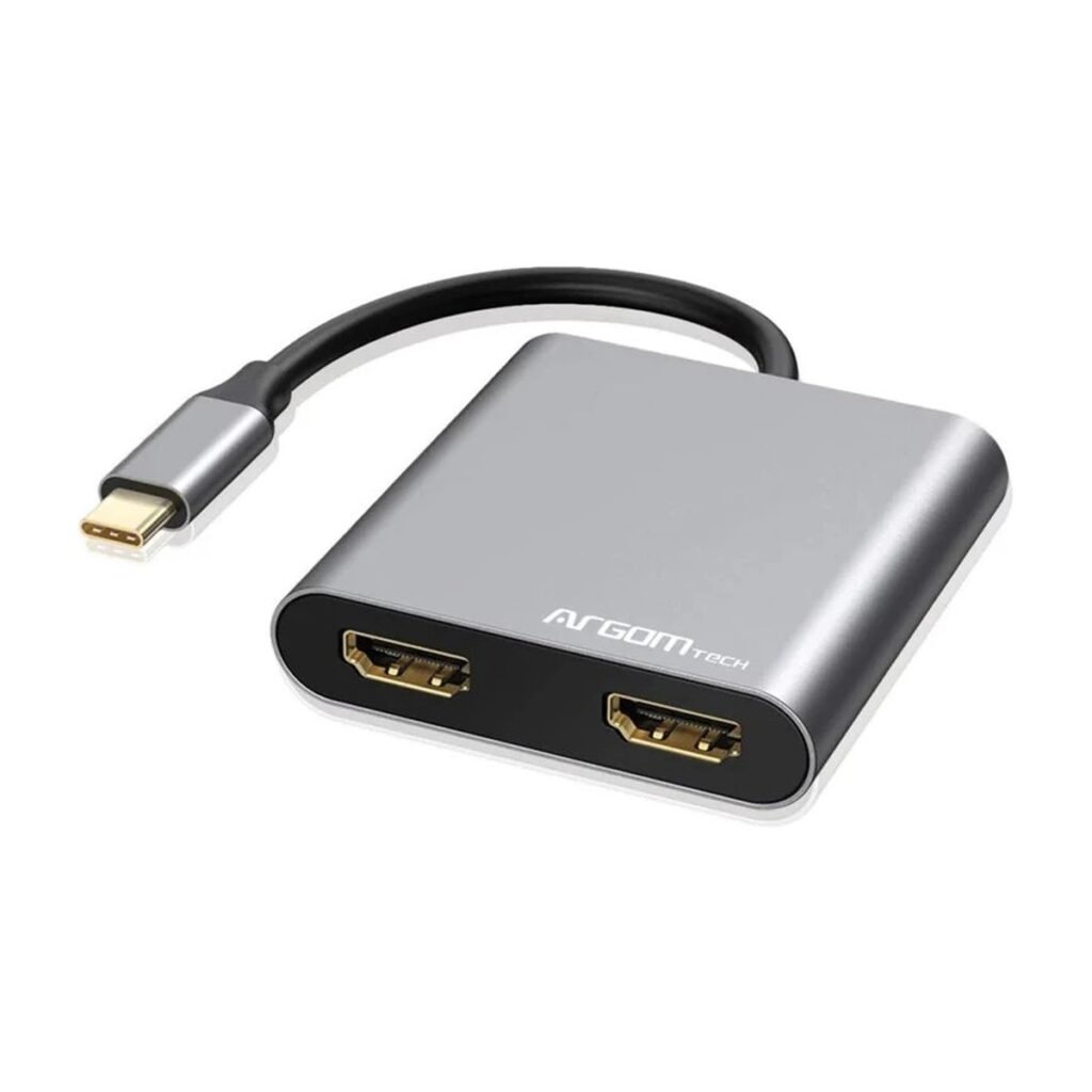 HUB ARGOM ONEAXESS USB-C A 2xHDMI – 1xUSB-C – 1xUSB-A