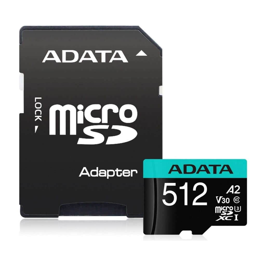 Memoria MicroSD 512GB Adata Premier Pro V30 U3 A2 100-85MB