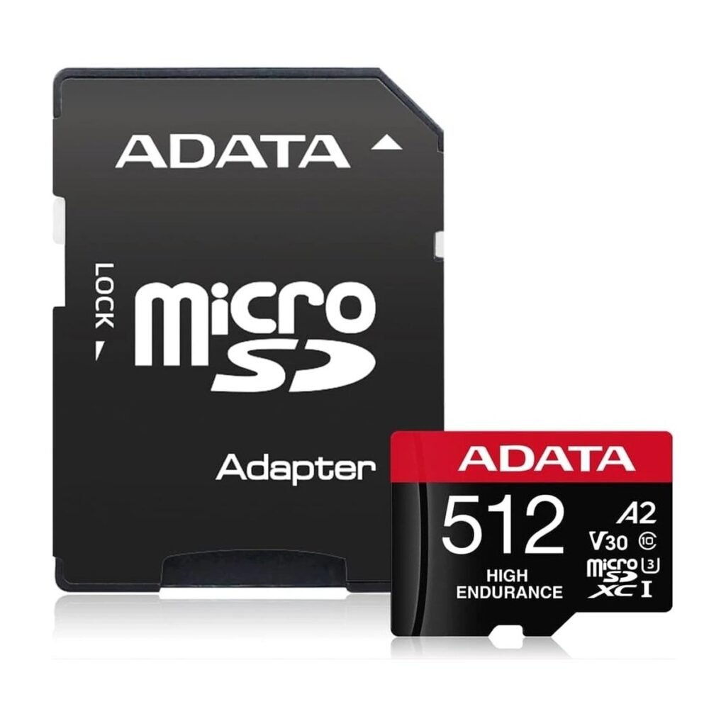 MEMORIA MICRO SD ADATA HIGH ENDURANCE V30 – U3 – 512GB – PARA VIDEOVIGILANCIA