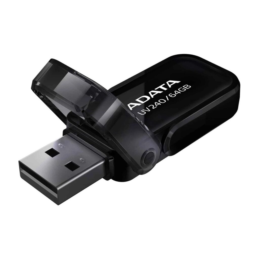 Memoria USB ADATA UV240 – USB 2.0 – 64GB – NEGRO