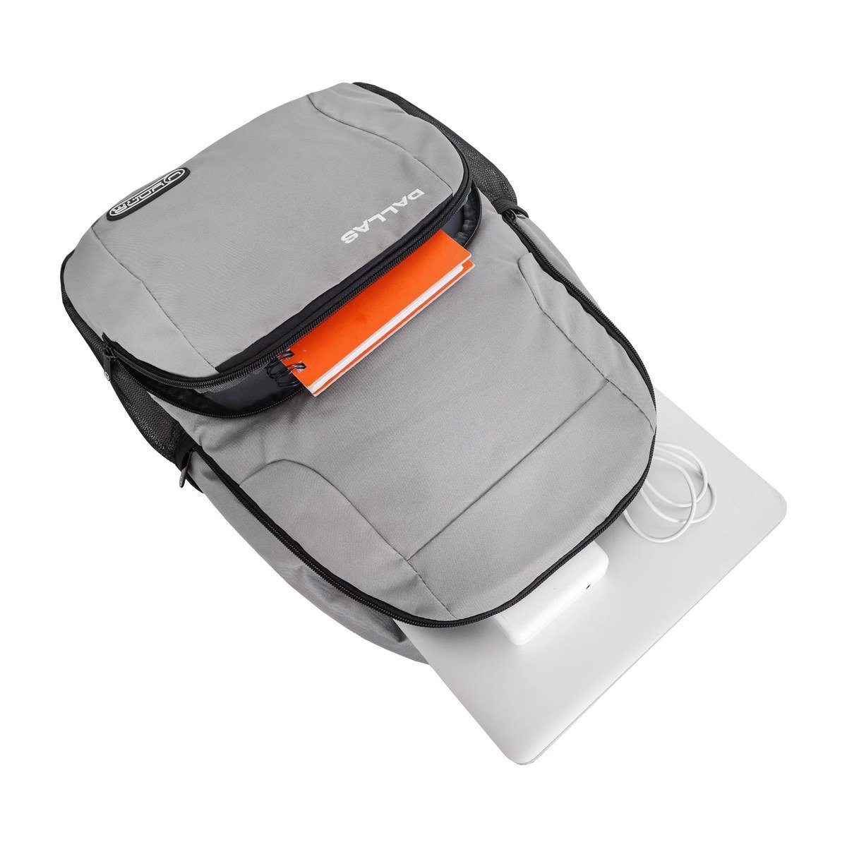 MOCHILA UNNO DALLAS – 15.6″ – GRIS