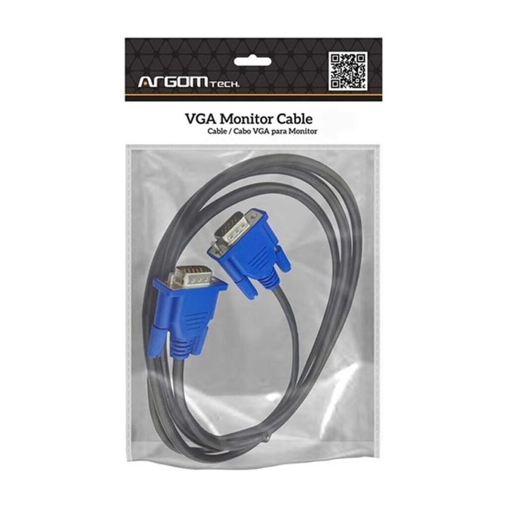 Cable Argom VGA Monitor Cable – 1.8M – Negro – ARG-CB-0075
