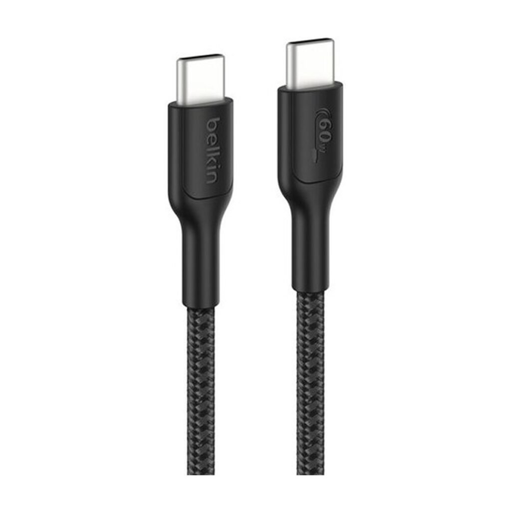 Cable Belkin trenzado USB-C a USB-C para Nintendo SWITCH 2 – 60 W – 2 m – ENA008FQ2MBK