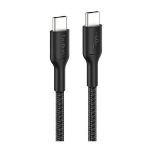 Cable Belkin trenzado USB-C a USB-C para Nintendo SWITCH 2 – 60 W – 2 m – ENA008FQ2MBK