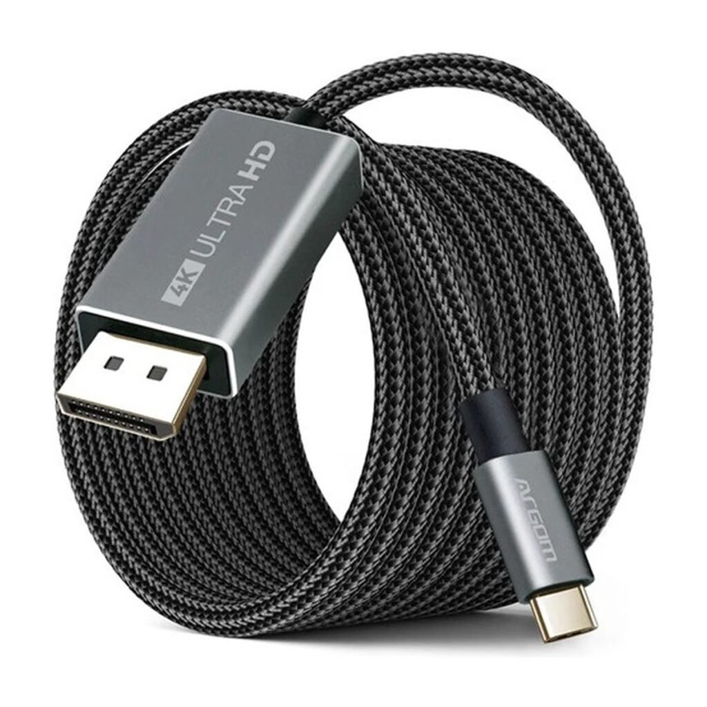 Argom Tipo-C to Display Port Cable – 4k Ultra HD – 1.8M – ARG-CB-0096