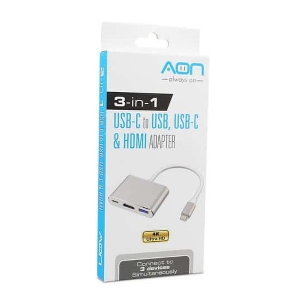 Aon USB C a Hembra USB, USB C/HDMI-AO-AD-1008