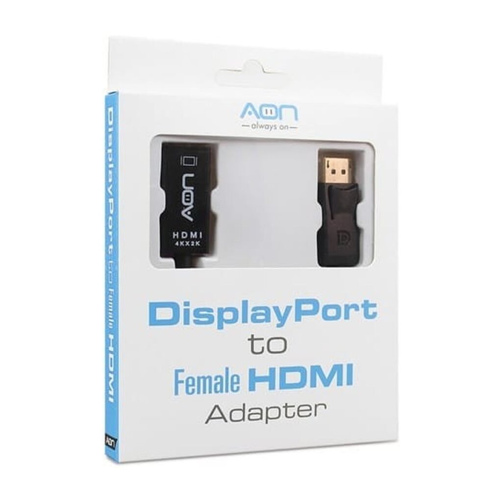 Adaptador AON Display Port a Hembra HDMI – 4k – AO-AD1014