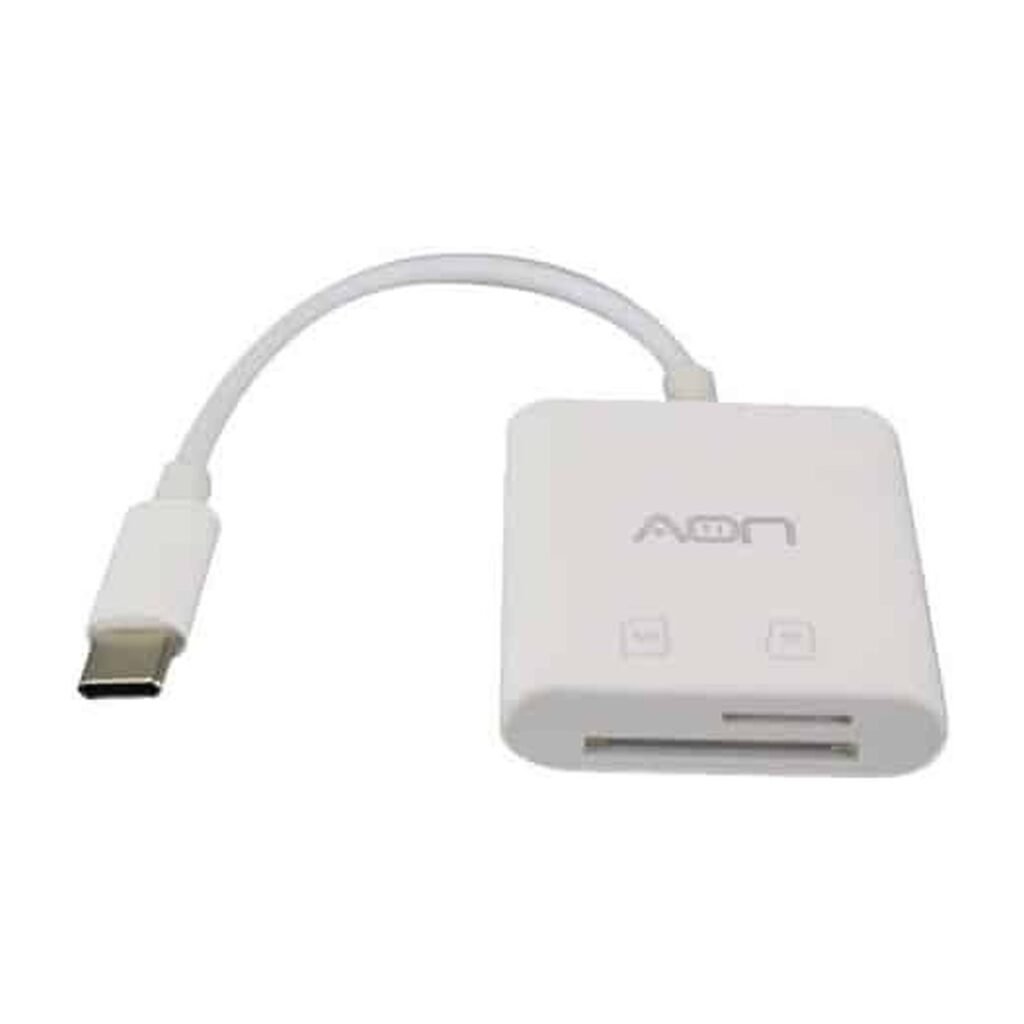 Adaptador AON USB-C a Hembra Micro SD y Tarjeta SD – AO-AD-1016