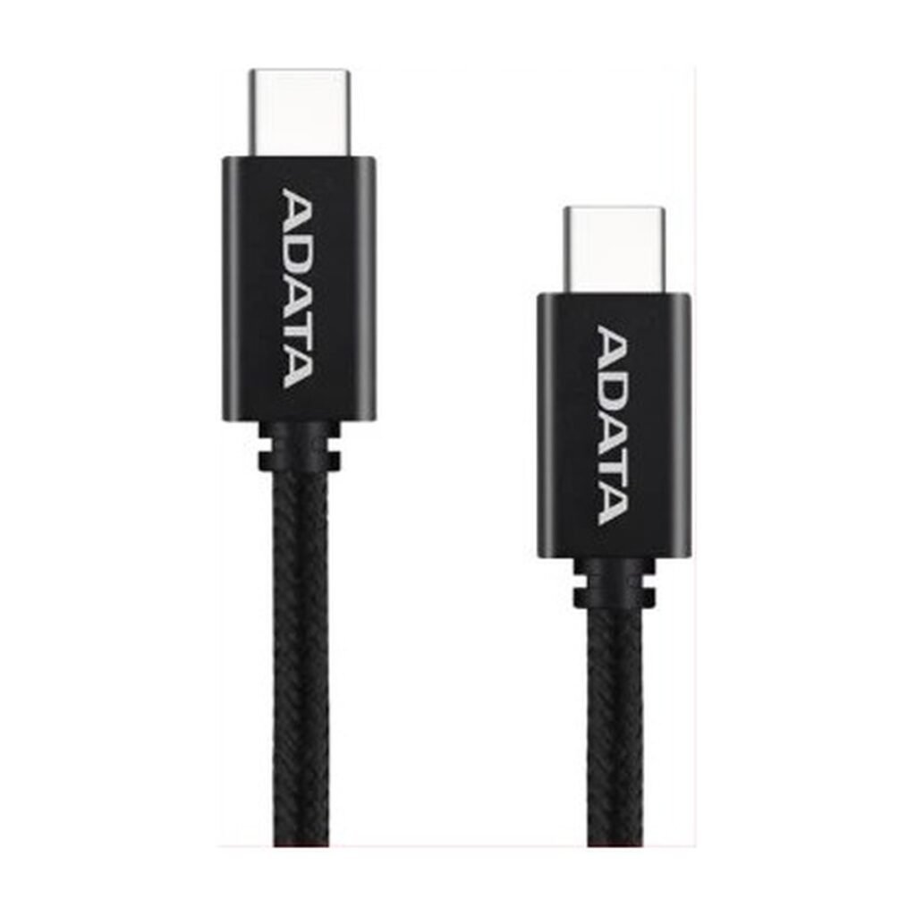 CABLE ADATA USB-C A USB-C – 100W – NEGRO