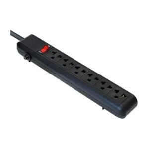 Regleta Argom 6 salidas – Negra – ARG-AC-0252BK