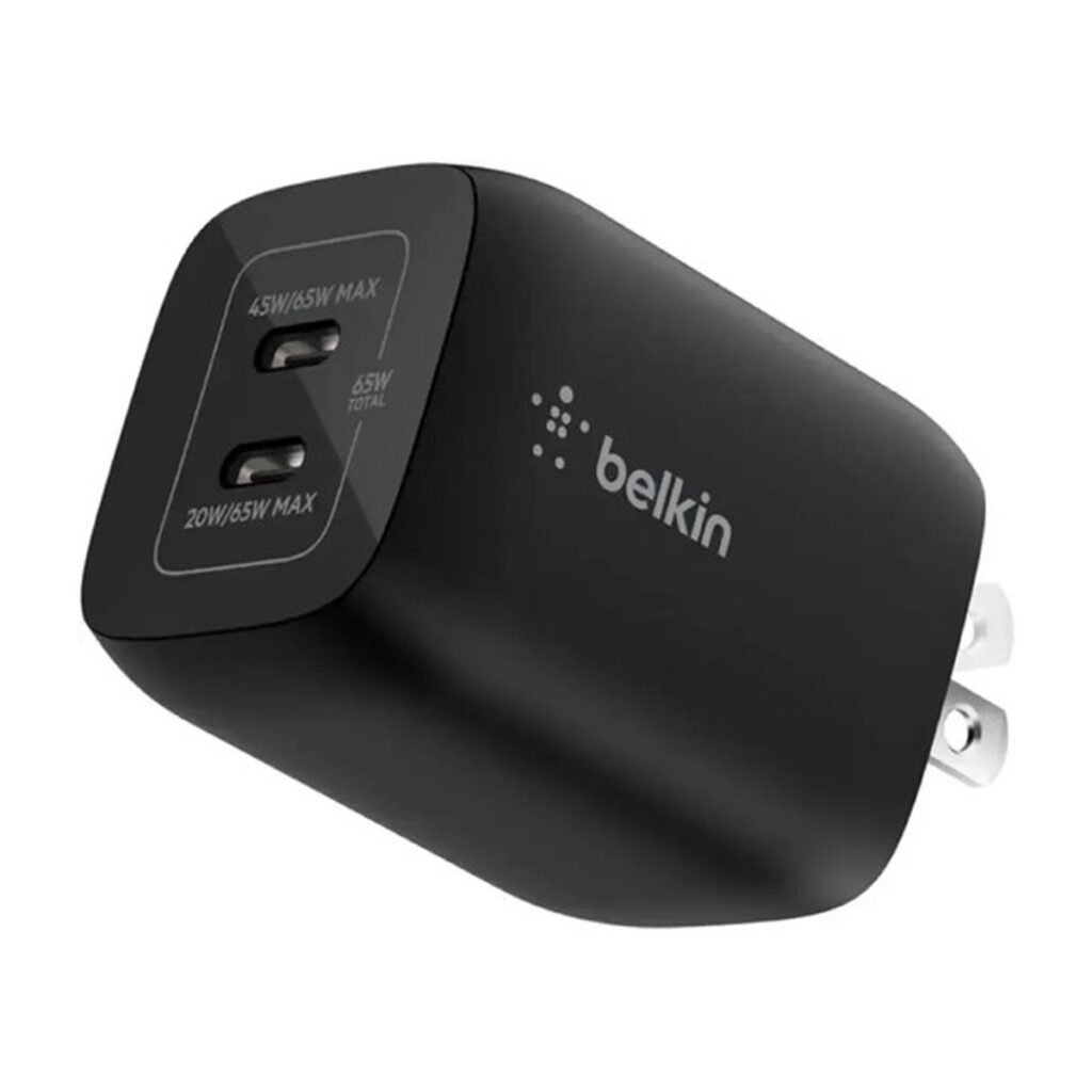 Cargador Belkin USB-C Nintendo SWITCH 2 de 65 W GaN PPS Negro – ENA007DQBK
