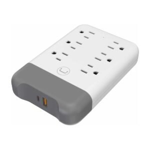 Regleta de Pared UNNO TEKNO de 6 EN 1 – USB – PW5084WT