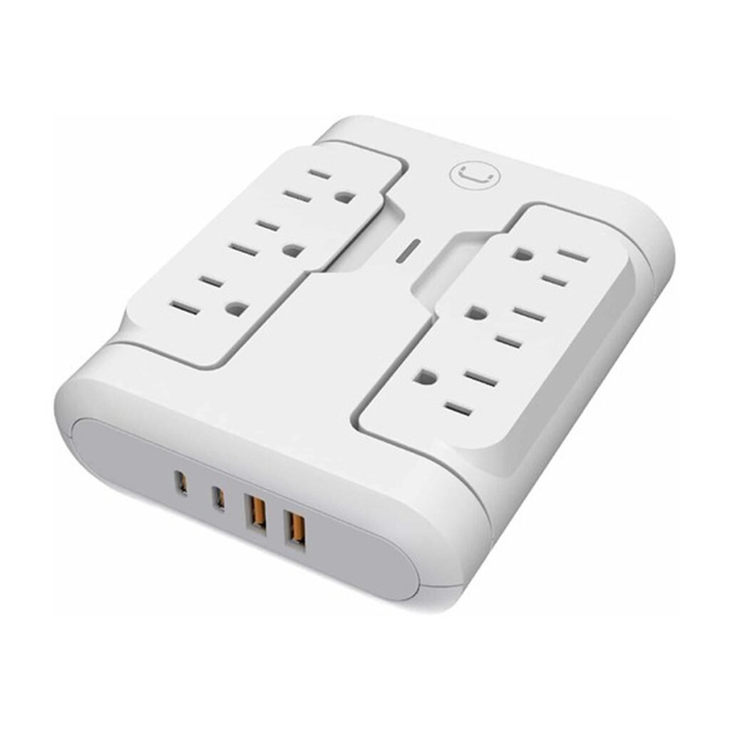 Regleta de Pared UNNO TEKNO de 6 EN 1 – 2X USB – PW5086WT