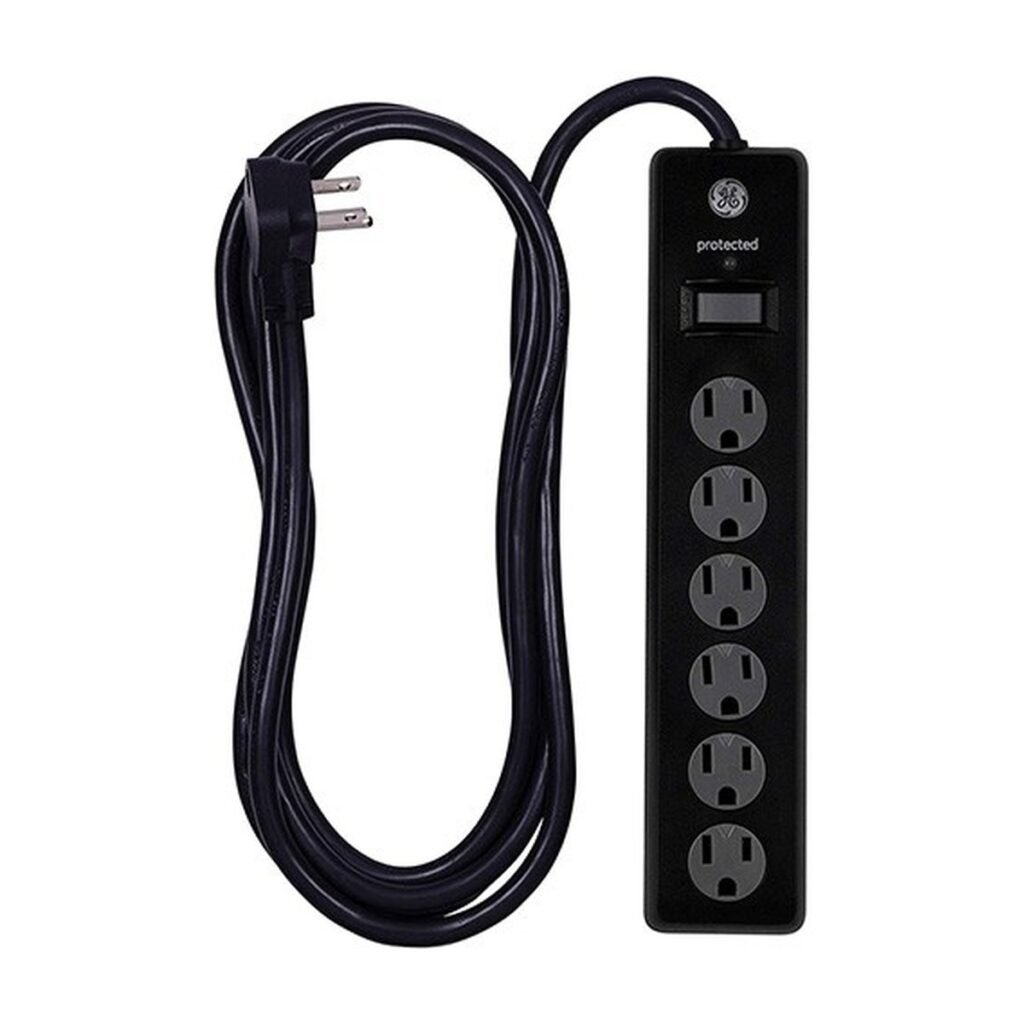 Regleta General Electric Supresor de Picos – 3Mts – Negra – 37442