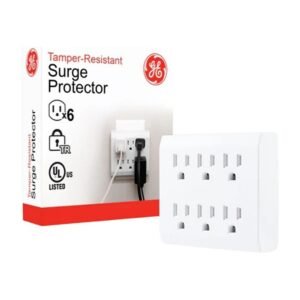 Regleta General Electric Tamper Resistant Supresor de Picos – Blanca – 37155