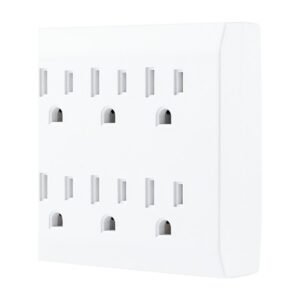 Regleta General Electric Tamper Resistant Supresor de Picos – Blanca – 37155
