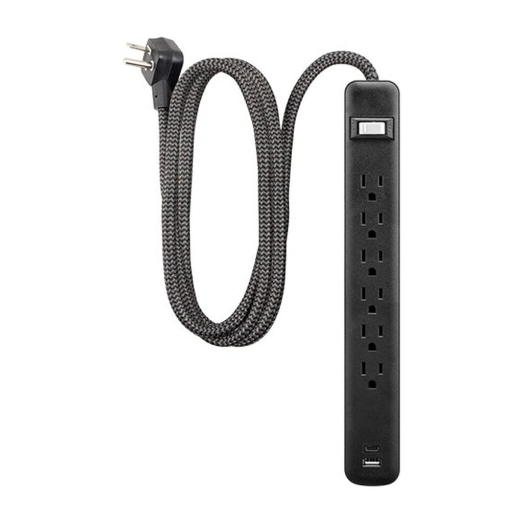 Regleta General Electric Power Strip – 1.8Mts – Negra – 82595