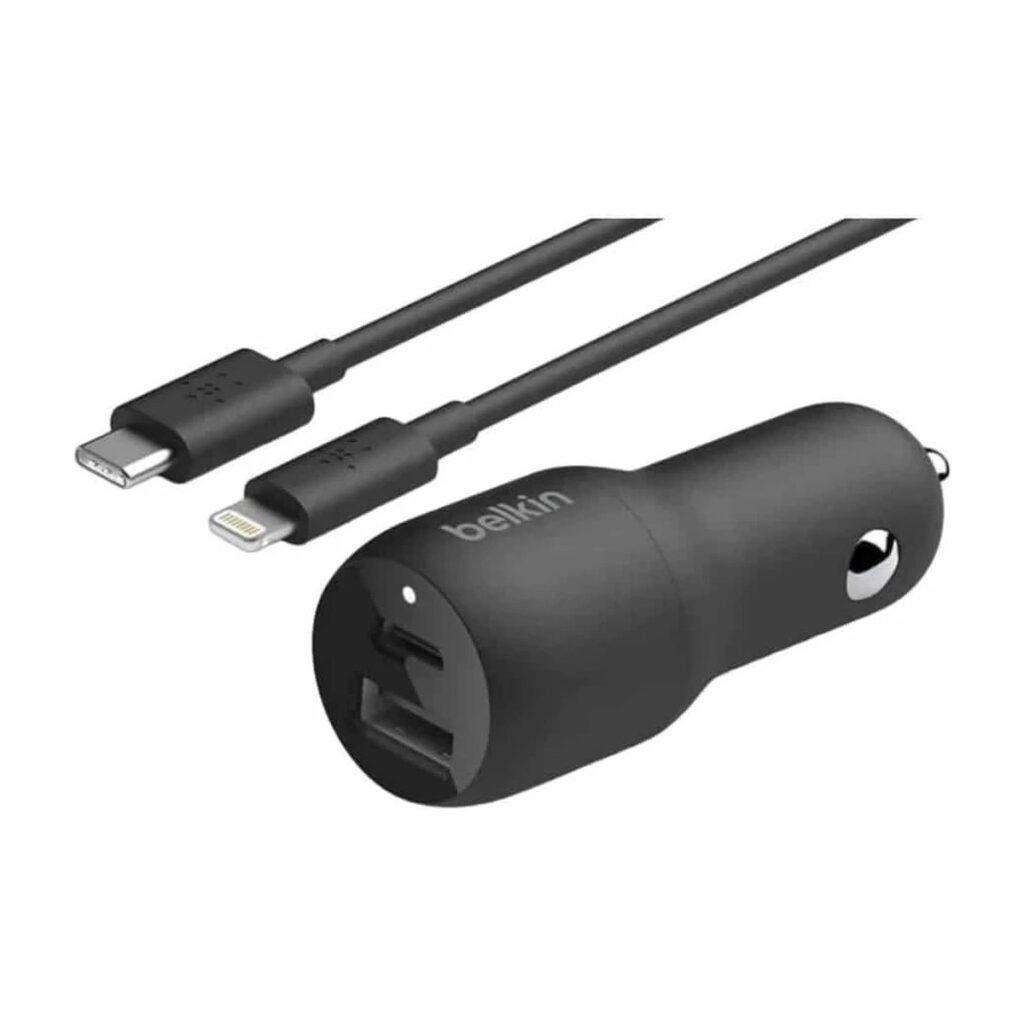 BELKIN BOOSTCHARGE USB-A+C 37W CON CABLE NEGRO