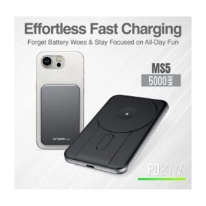 Powerbank Argom Magnetic MS5 5000MAH Aluminium