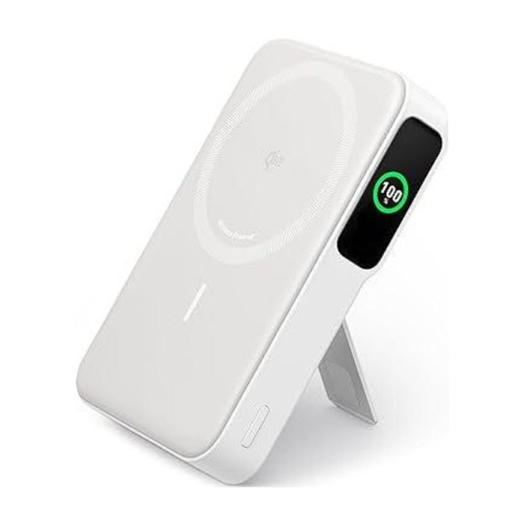 Anker PowerBank Magnetica MagGo – 10000mAh – LCD – Blanco