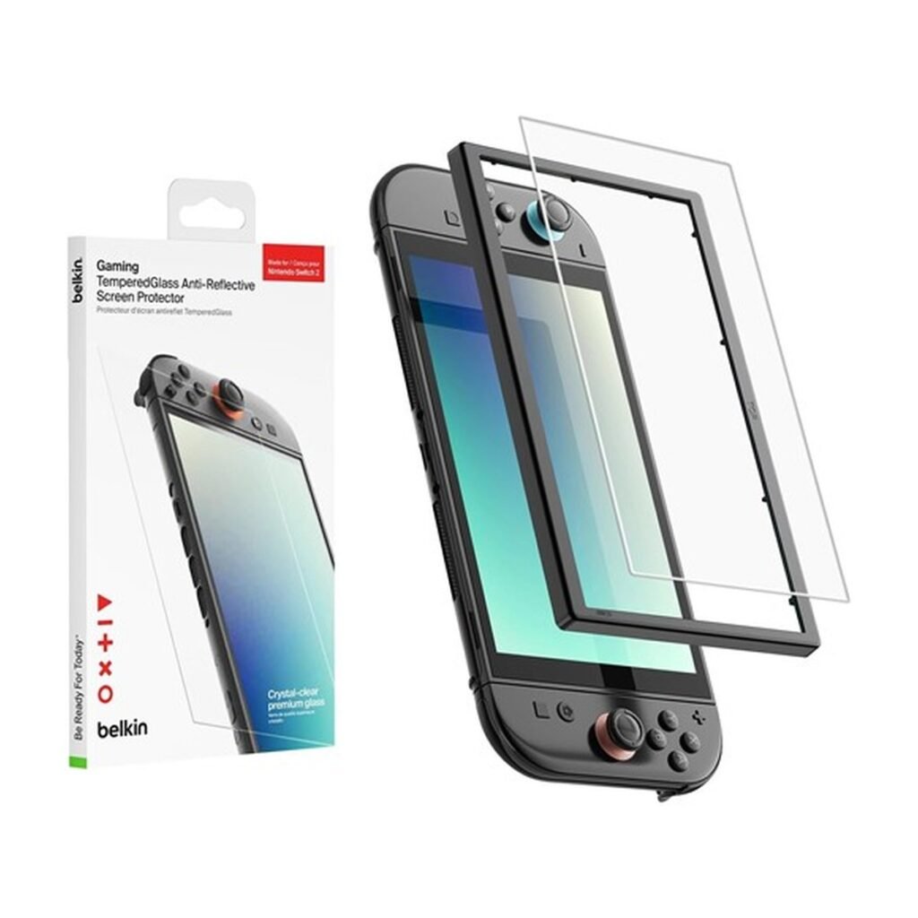 Protector de pantalla de vidrio templado Belkin Nintendo SWITCH 2 – ENA004FQ