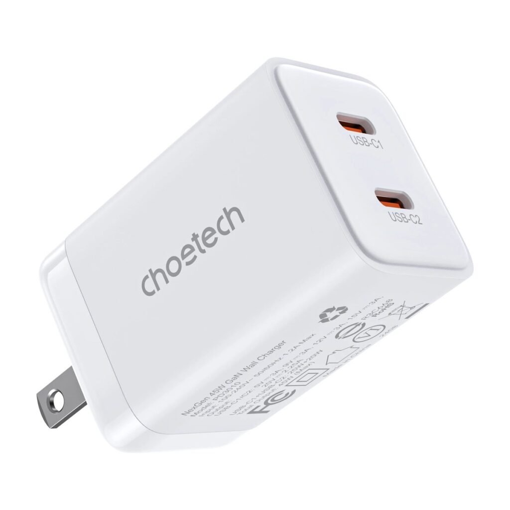 CHOETECH USB-C+C GAN 45W