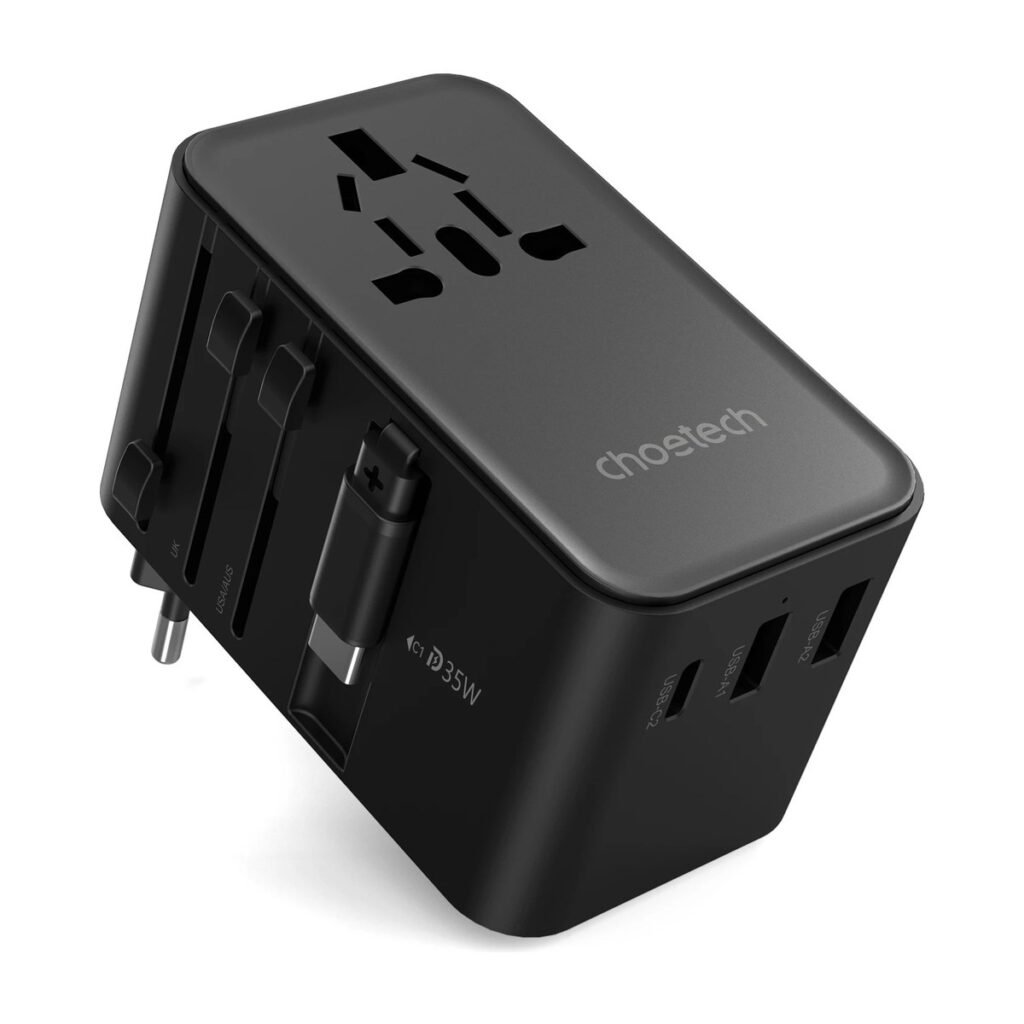 CHOETECH TRAVEL USB-2A+C 35W CON CABLE