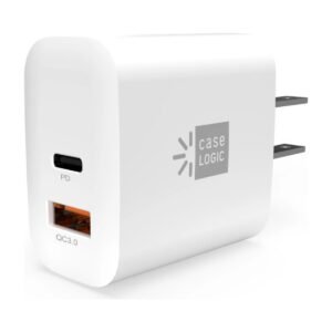 CARGADOR DE PARED CASE LOGIC – CARGA RAPIDA – USB-A Y USB-C 30W