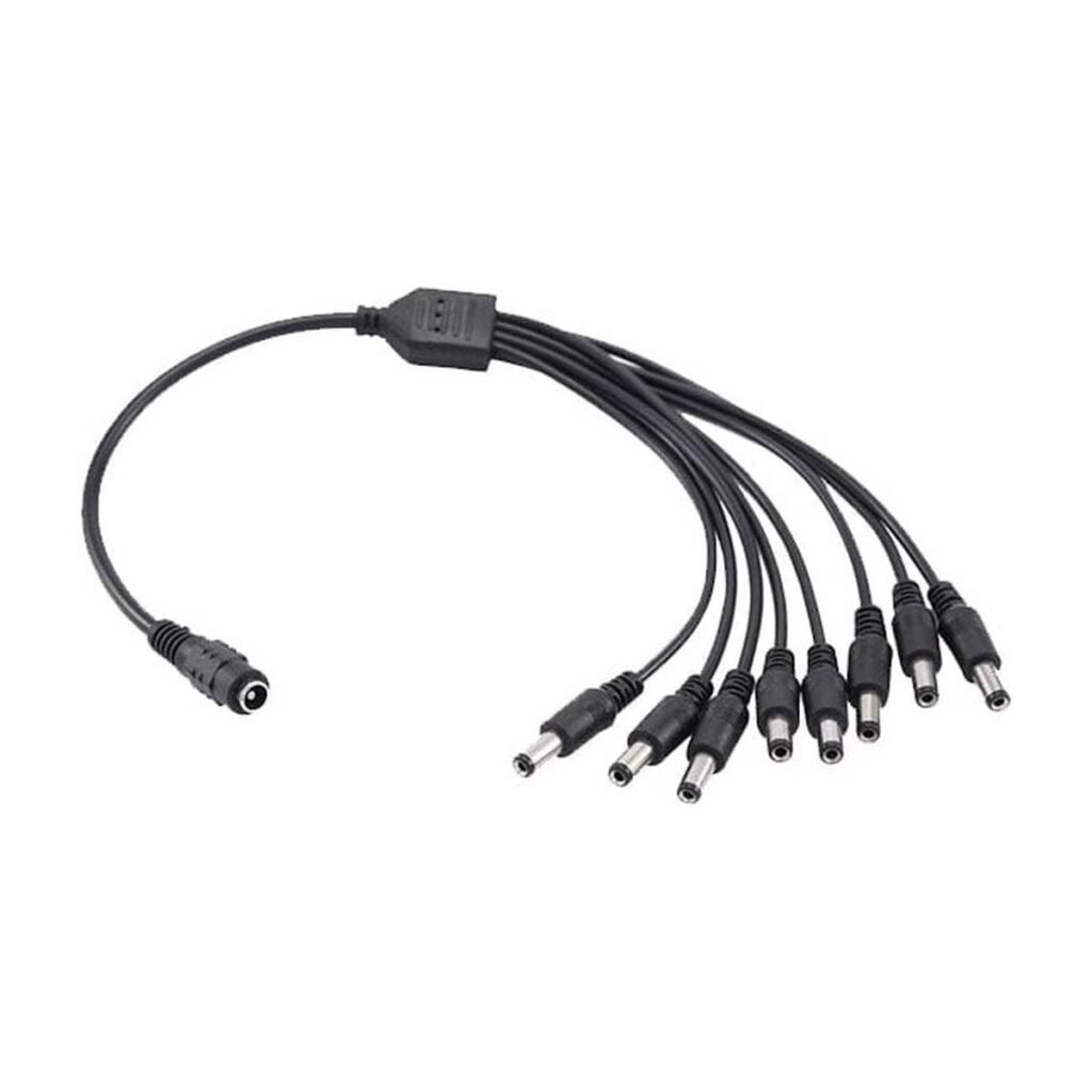 Cola DC con 8 adaptadores