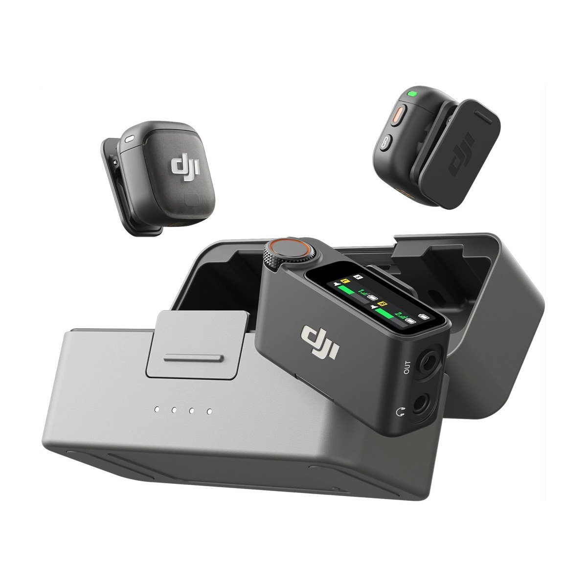 MICROFONO DJI MIC 3 – 2TX + 1 RX – CON ESTUCHE DE CARGA