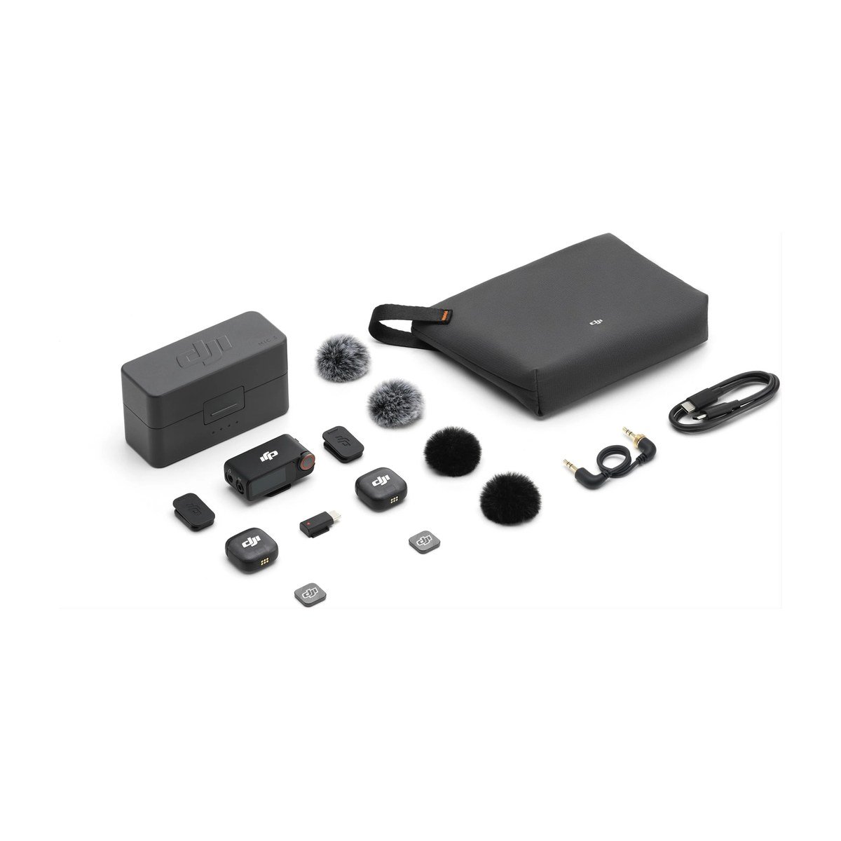 MICROFONO DJI MIC 3 – 2TX + 1 RX – CON ESTUCHE DE CARGA