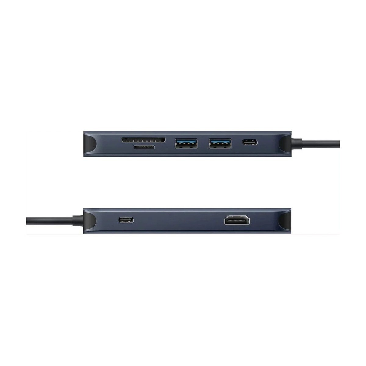 ADAPTADOR HUB HYPER USB-C a 2 PUERTO USB 3.0 – 2 PUERTO USB-C – HDMI – RJ45 – MICROSD