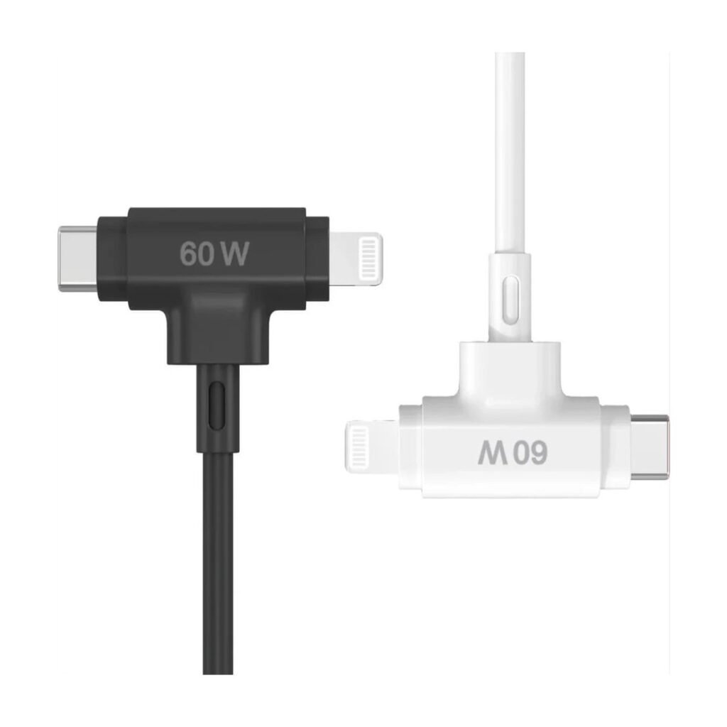 CABLE HIBRIDO HYPERJUICE USB-C Y LIGHTNING – 1.5 MTS