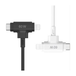 CABLE HIBRIDO HYPERJUICE USB-C Y LIGHTNING – 1.5 MTS