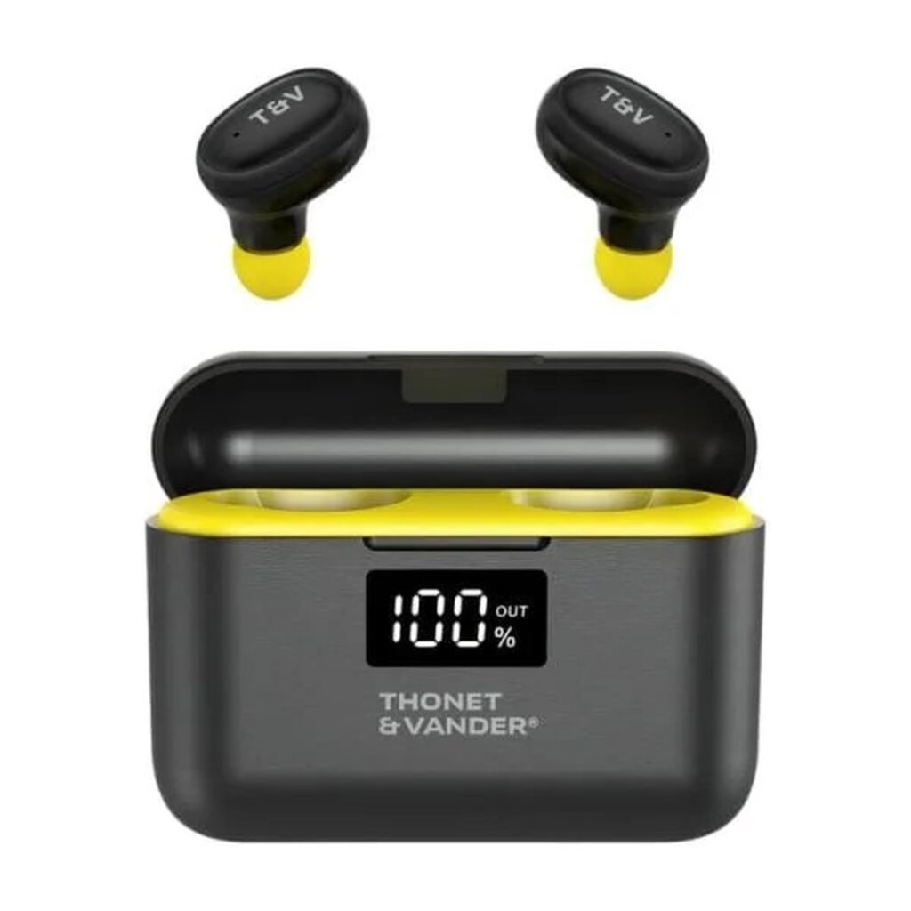 AUDIFONOS THONET & VANDER BOHNE TOPP – BLUETOOTH – NEGRO-AMARILLO
