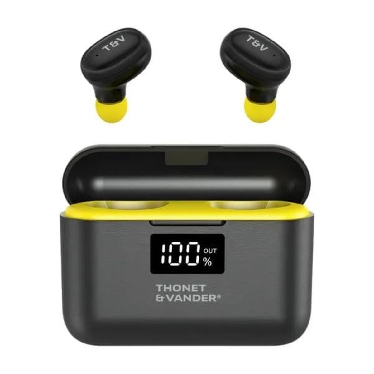 AUDIFONOS THONET & VANDER BOHNE TOPP – BLUETOOTH – NEGRO-AMARILLO