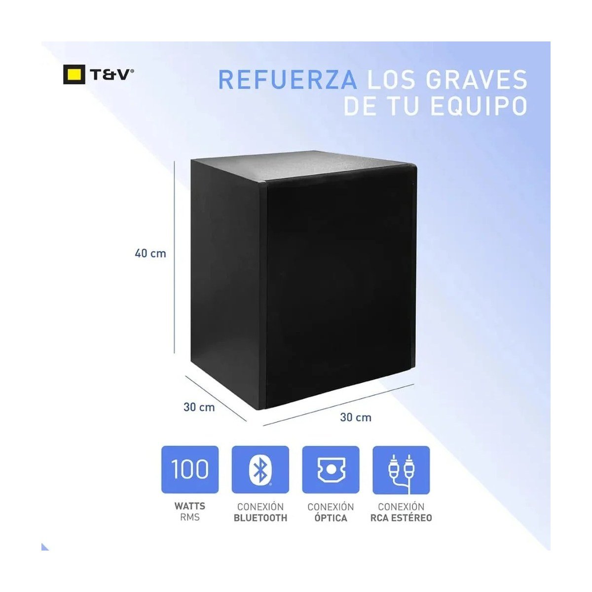 PARLANTE THONET & VANDER SW10 – BLUETOOTH – 100W RMS